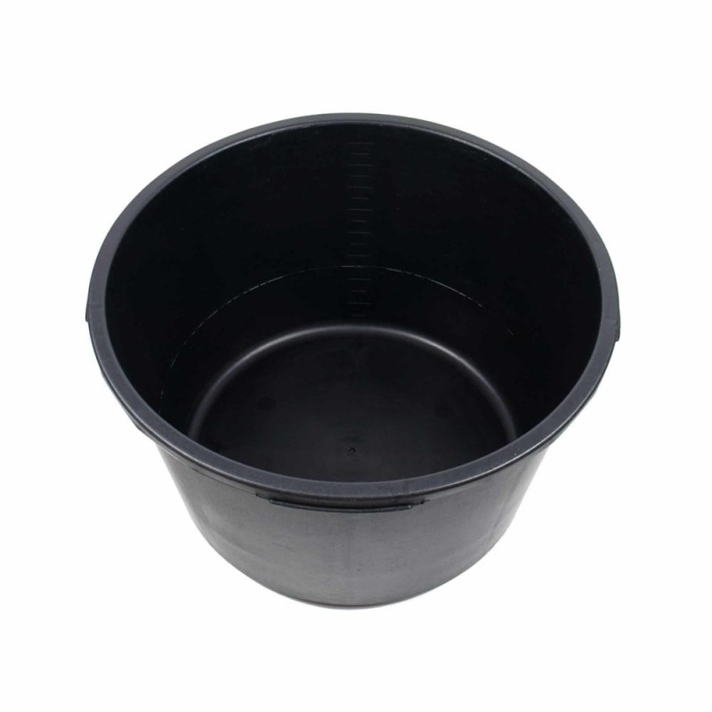 Cuva Mortar din Plastic, Rotunda, 90 l, Negru