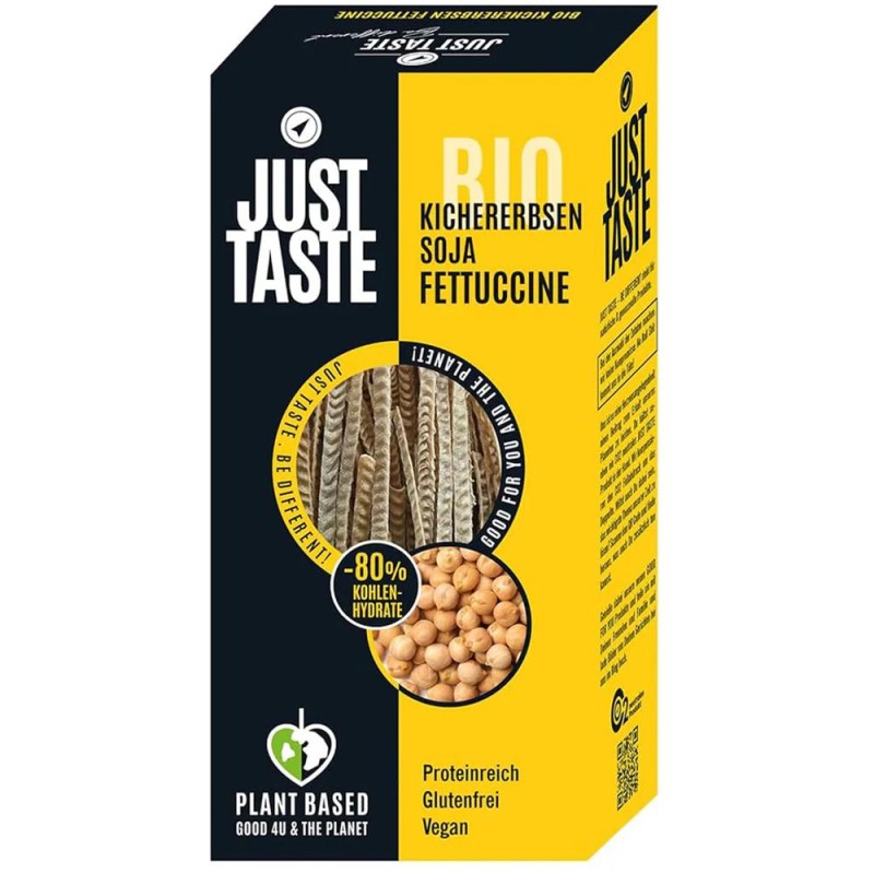 Fettucini din Naut, Just Taste, Bio, 250 g
