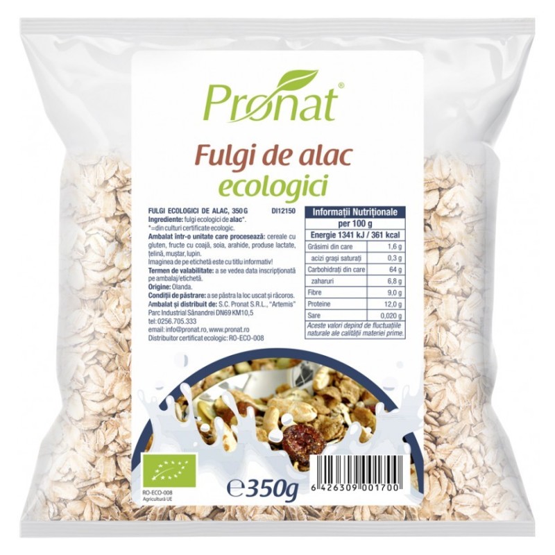 Fulgi de Alac BIO, 350 g, Pronat