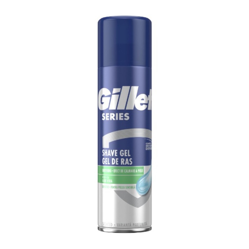 Gel de Ras Gillette Series Sensitive, 200 ml