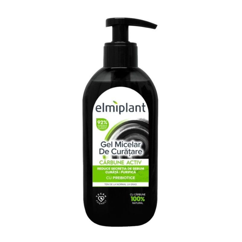 Gel Micelar Detox Charcoal Elmiplant 200 ml