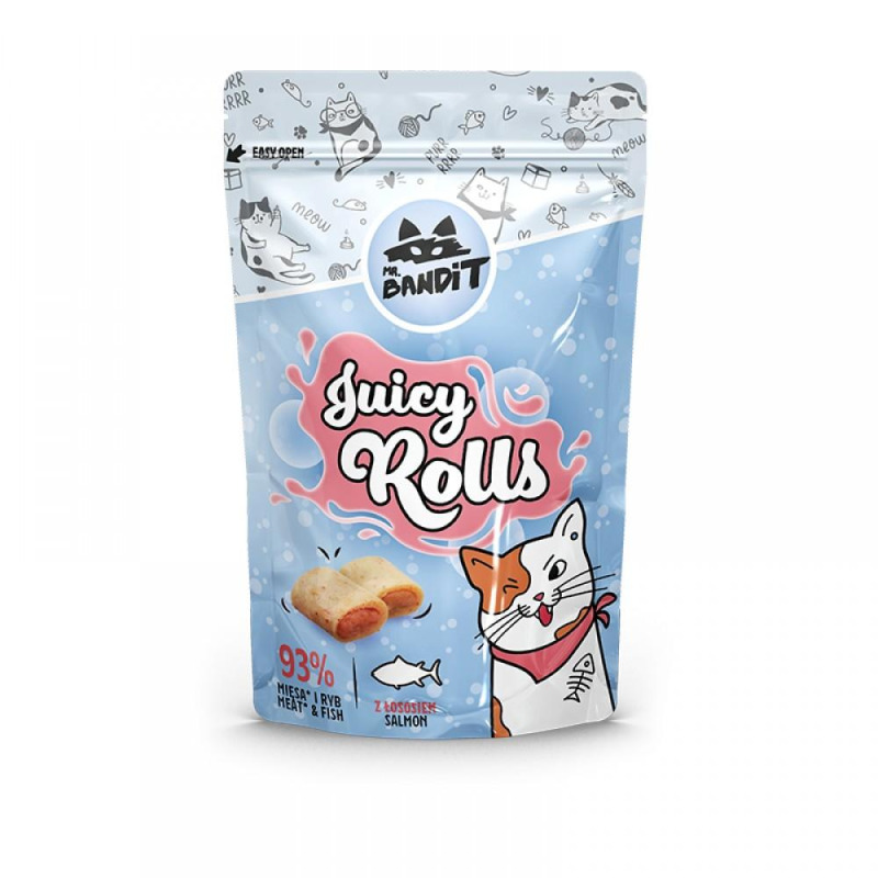Hrana Pisici Mr. Bandit, Rolls Suculente Somon, 40 g