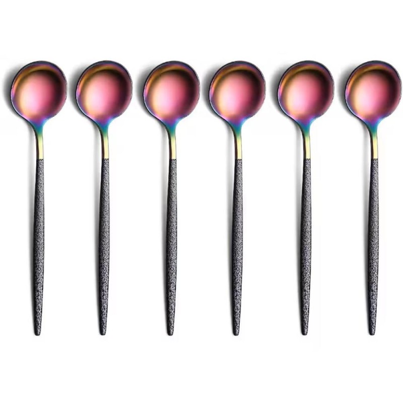 Linguri din Inox, Berglander, Multicolor, 10 Bucati