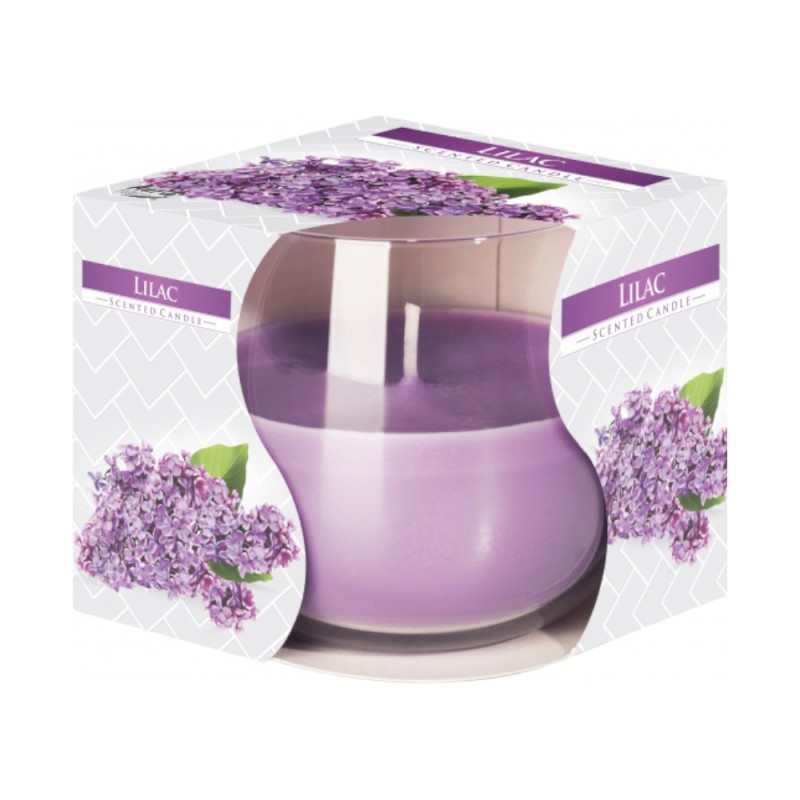 Lumanare Parfumata in Pahar, Liliac, 18 Ore