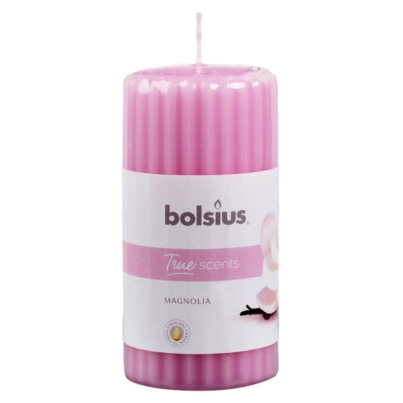 Lumanare Stalp 120 x 58 mm Bolsius, Magnolie