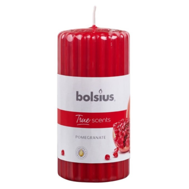 Lumanare Stalp 120 x 58 mm Bolsius, Rodie