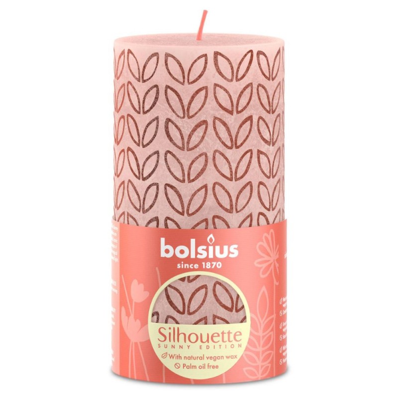 Lumanare Stalp Bolsius, Roz, 130 x 68 mm