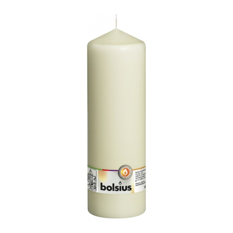 Lumanare Stalp Crem, 250 x 78 mm, Bolsius