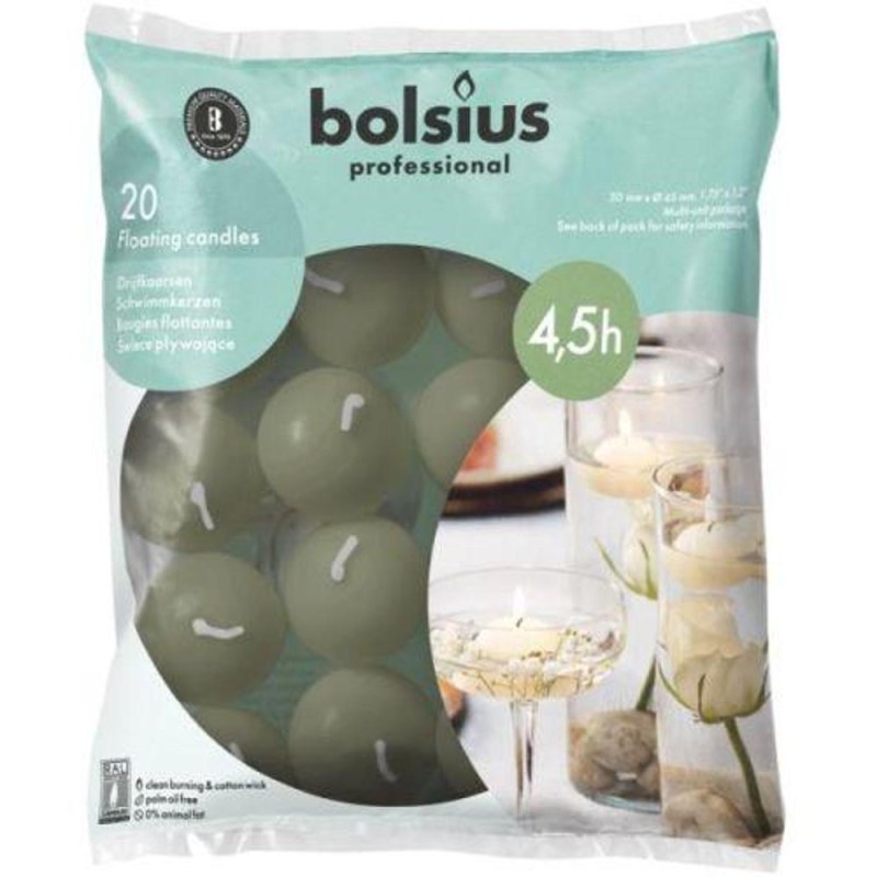 Lumanari  Plutitoare, Parfum Masline, 20 Bucati