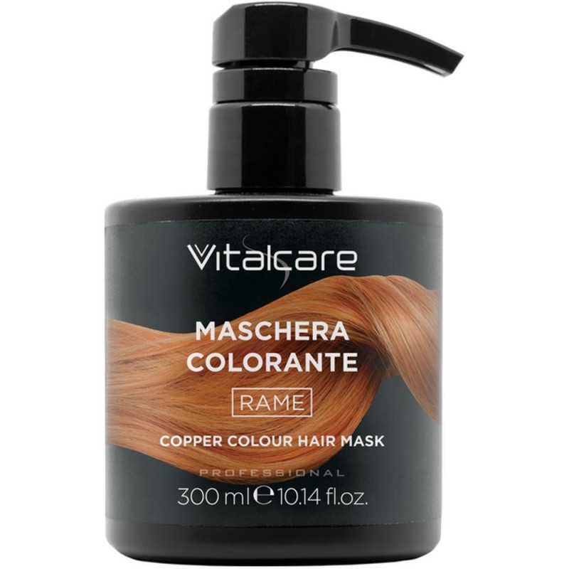 Masca de Par Coloranta pentru Toate Tipurile de Par, Cupru, 300 ml, Vitalcare