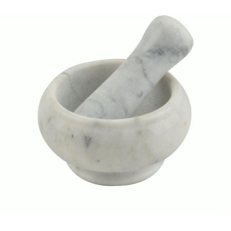 Mojar cu Pistil, Marmura, 8 cm, Perfect Home