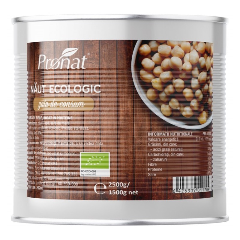 Naut Bio, Gata de Consum, 2.5 kg, Pronat
