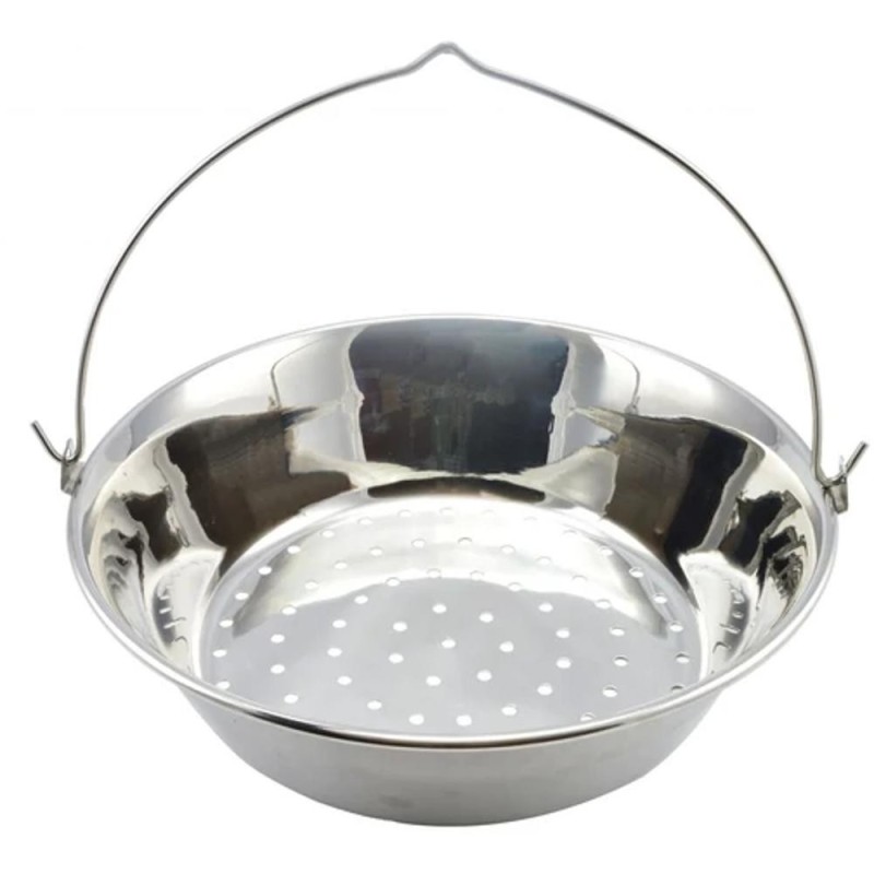 Oala pentru Slanina, Inox, 40 cm, Argintie, Perfect Home