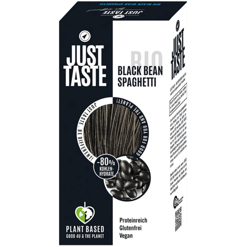 Paste din Fasole Neagra, Just Taste, Bio, 250 g