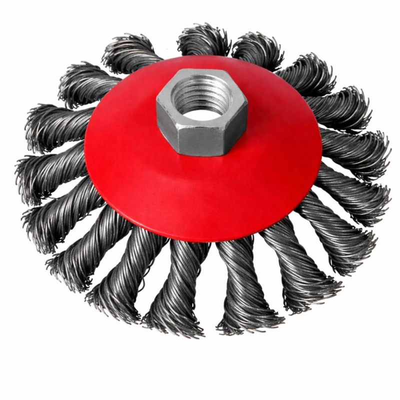 Perie Rotativa cu Sarma Rasucita, pentru Polizor Unghiular, 115 mm, Smart Heater