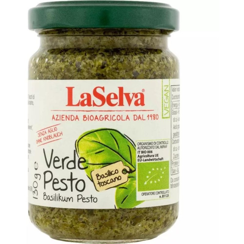 Pesto Verde Bio, 130 g, LaSelva