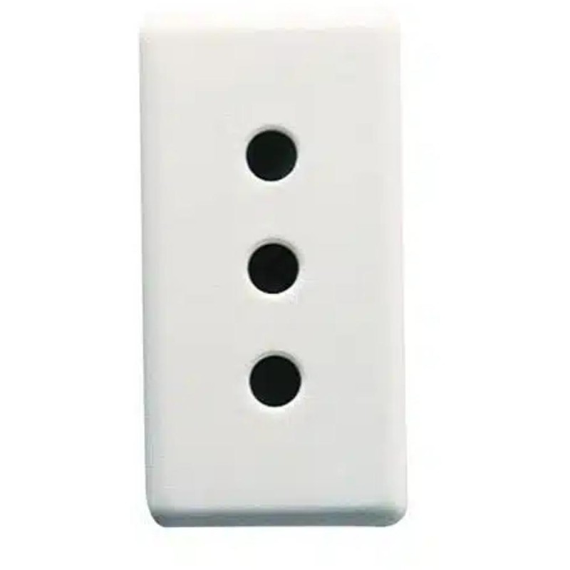 Priza Electrica Gewiss, 10 A, 2P+E, Tip Italia, Alba