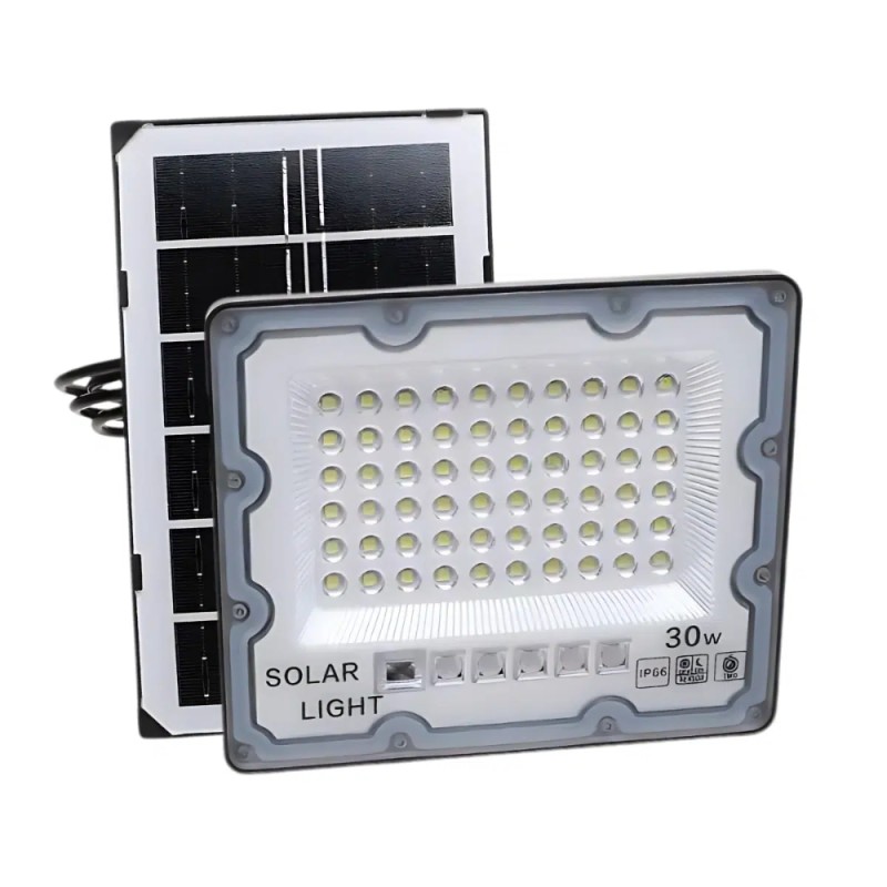 Proiector cu Panou Solar, 30 W, 2, Z-tools