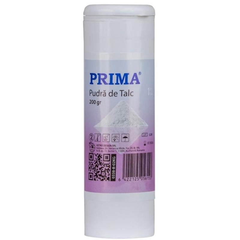 Pudra de Talc Prima, Recipient 200 g