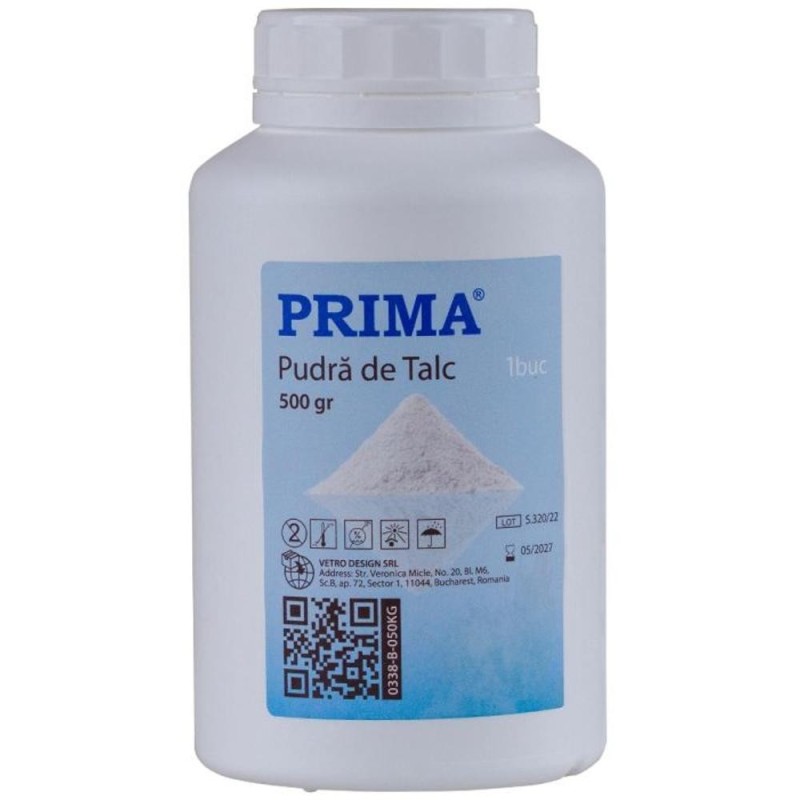 Pudra de Talc Prima, Recipient 500 g