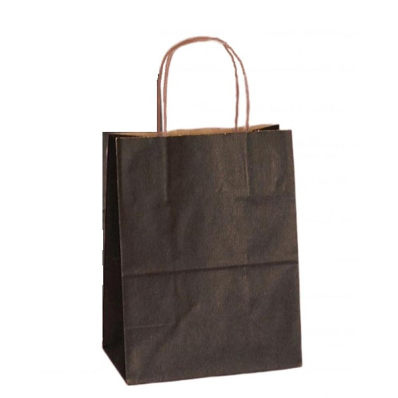 Punga Natur, 16 x 9 x 21 cm, Neagra, Bisbags