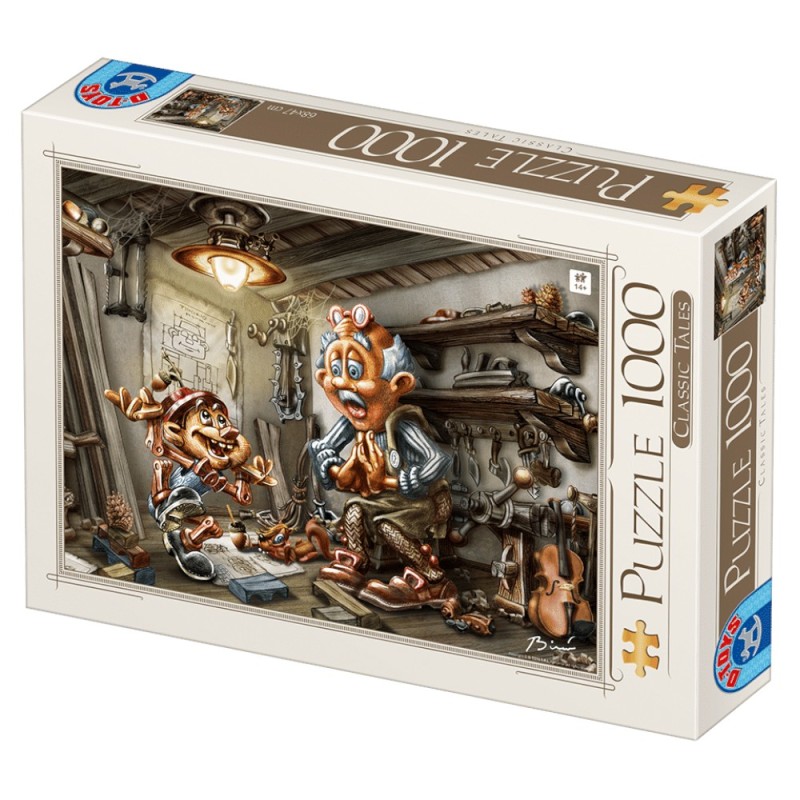 Puzzle 1000 Piese, D-Toys, Pinocchio
