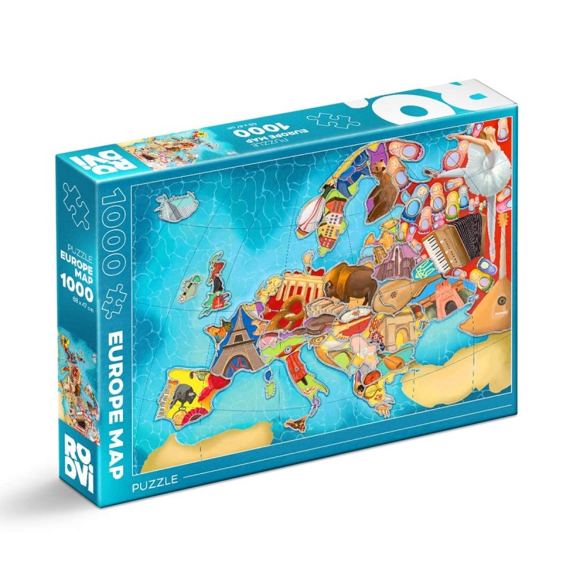 Puzzle 1000 Piese, Roovi, Harta Europei