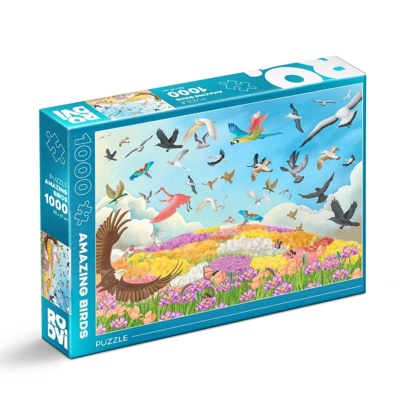 Puzzle 1000 Piese, Roovi, Pasari Uimitoare