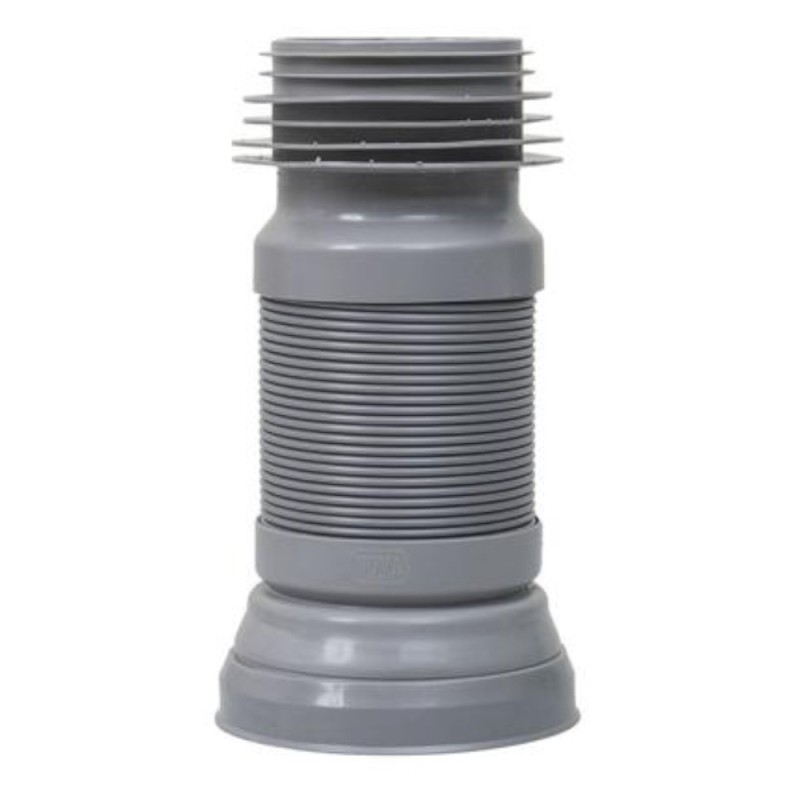Racord Evacuare Toaleta, 50 cm, Extensibil, Gri