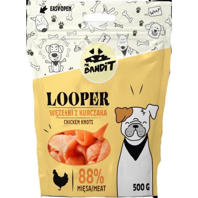Recompense pentru Caini Mr. Bandit Looper, Pui, 500 g