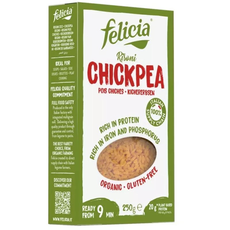 Risoni din Naut Bio, 250 g, Felicia