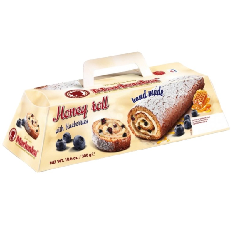 Rulada Marlenka, cu Miere si Afine, 300 g
