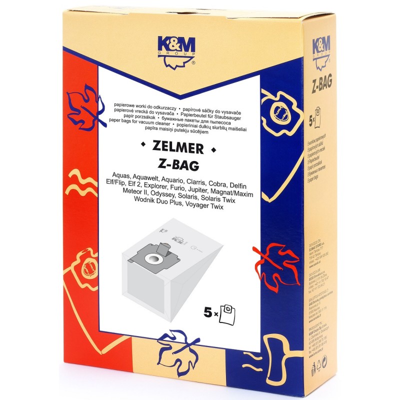 Sac Aspirator Zelmer, Hartie, 5 x Saci, K&M