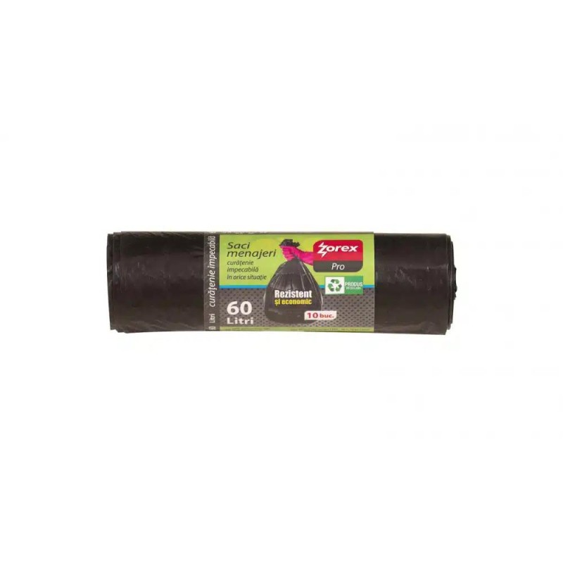 Saci Menajeri, 60 l, si Rola, Negru, 50 Bucati