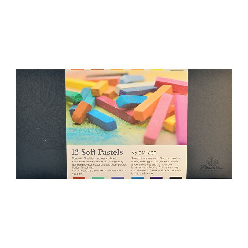 Set 12 pastel cretat moale