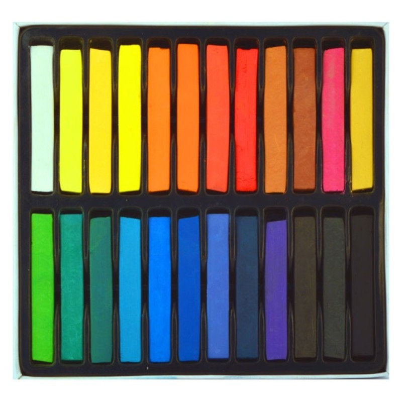 Set 2 x Pastel Cretat Moale, 24 Bucati