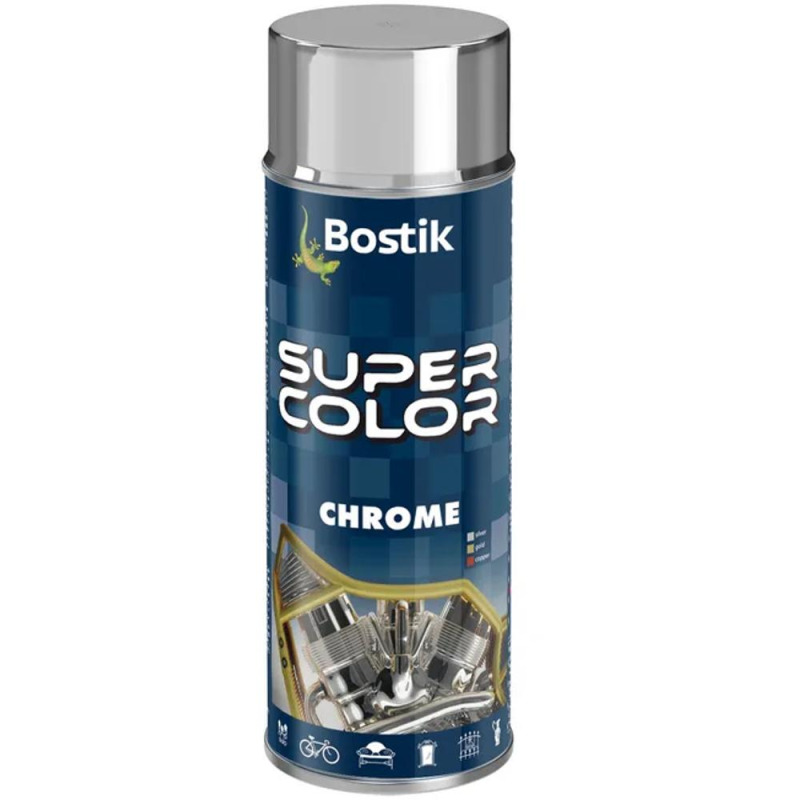 Spray Super Colors, Chrome Argintiu, Den Braven, 400 ml