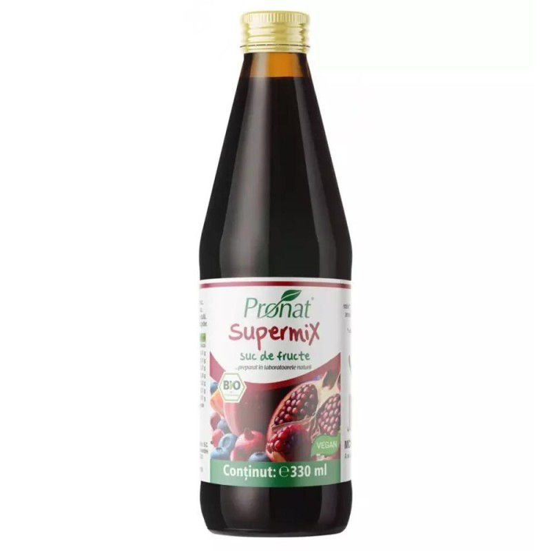 Suc Bio de Fructe Supermix, 330 ml, Medicura