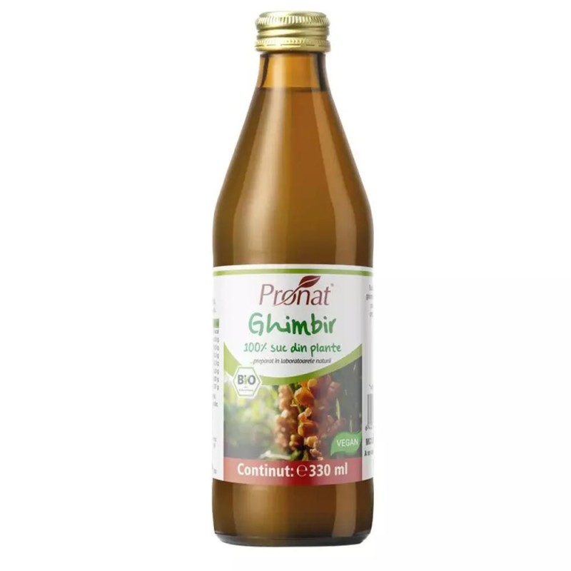 Suc Bio de Ghimbir, 330 ml, Medicura