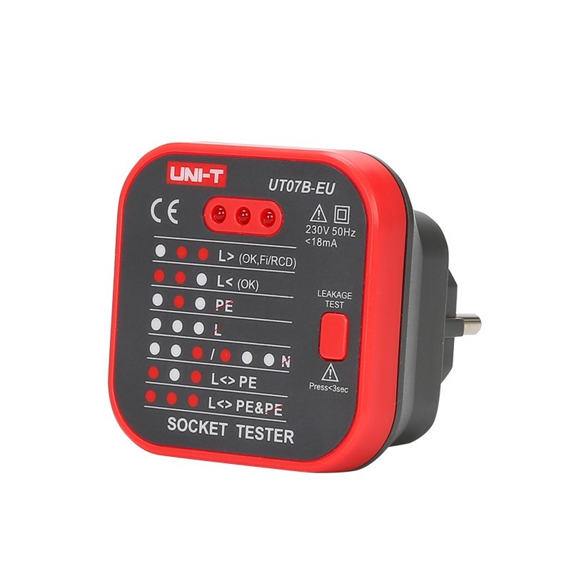 Tester Priza EU, UT07B UNI-T