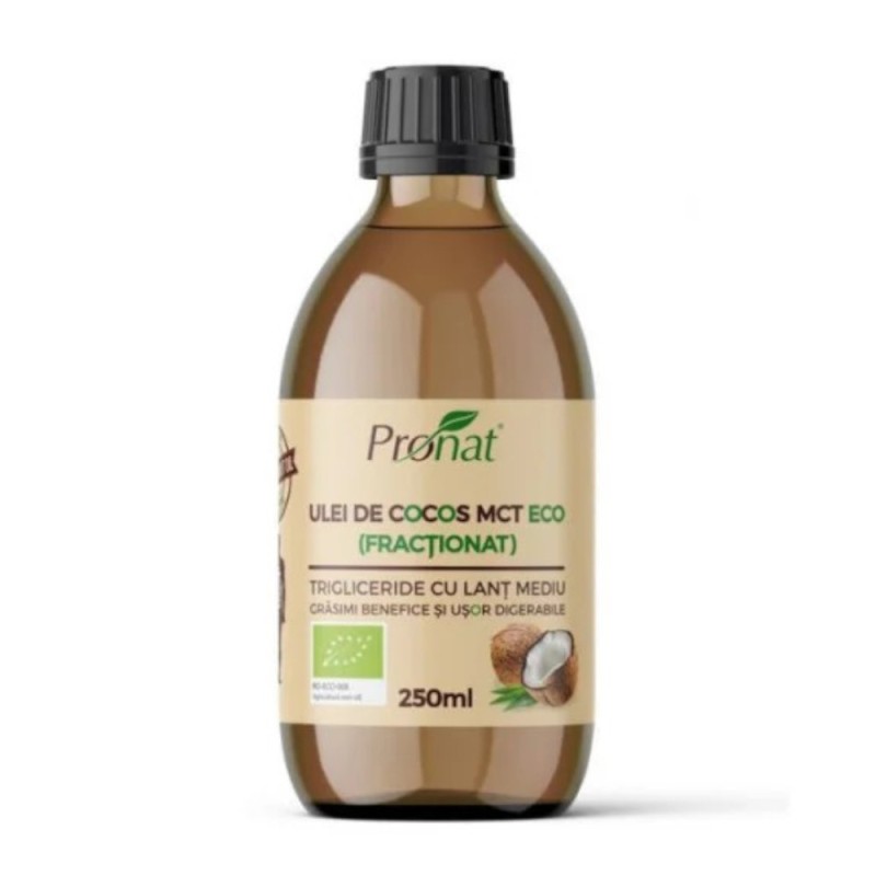 Ulei de Cocos MCT Bio, Pronat, 250 ml